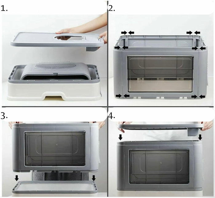 PawHouse Foldable Cat Litter Box