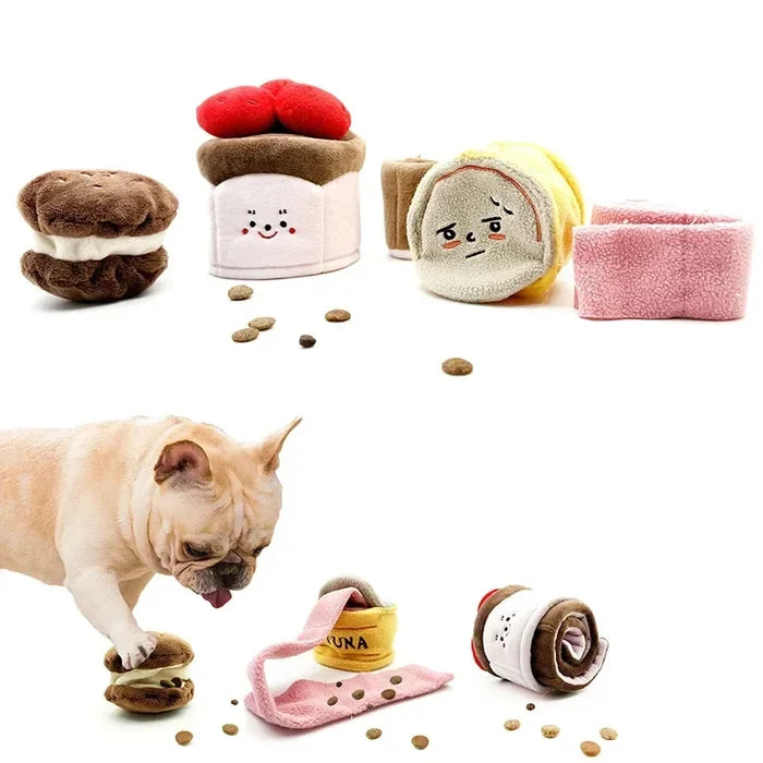 PawTreat Hide & Seek Plush Food Toy