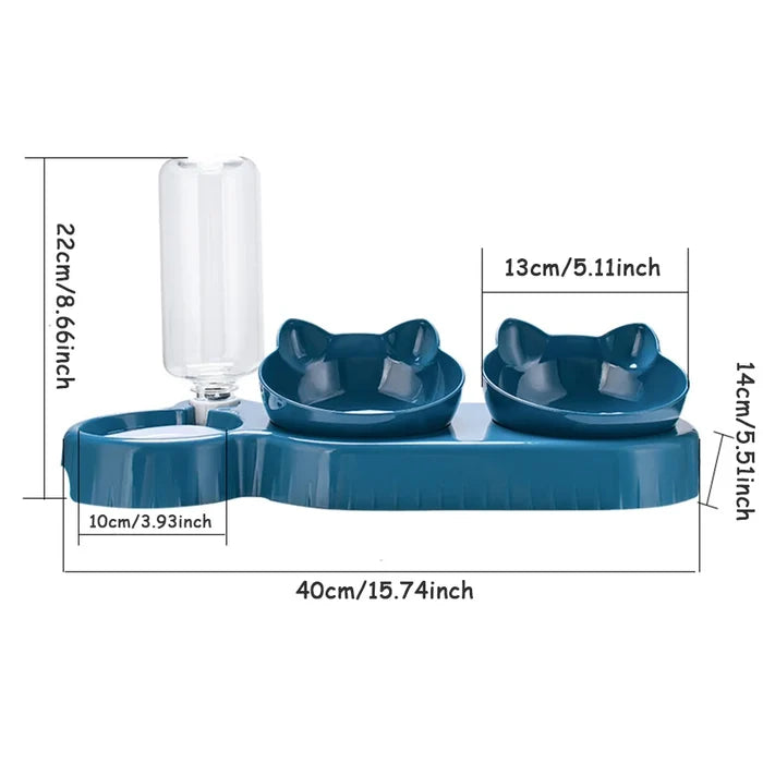 PawTriple 3-in-1 Pet Feeding Station