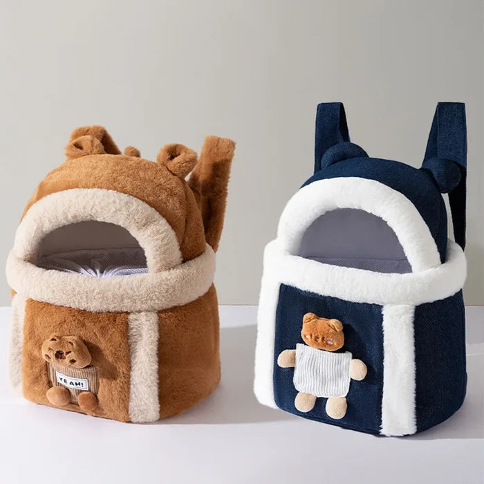 PawVoyage Cartoon Pet Carrier Bag