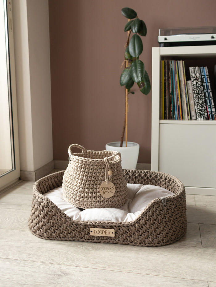 Personalized Recycled Cotton Pet Bed