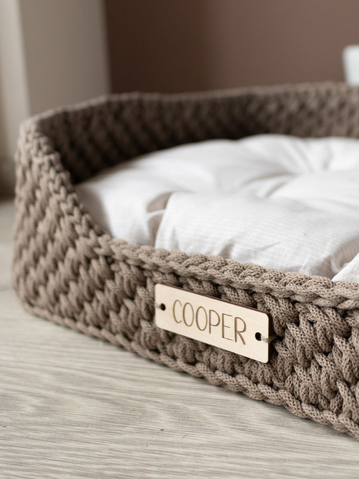 Personalized Recycled Cotton Pet Bed