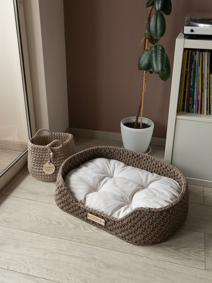 Personalized Recycled Cotton Pet Bed