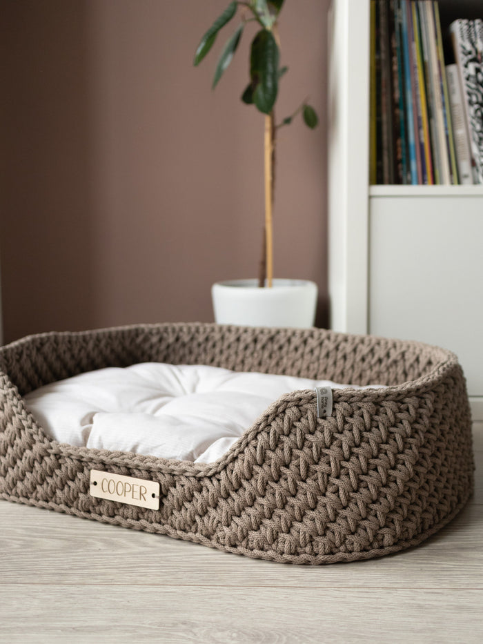 Personalized Recycled Cotton Pet Bed