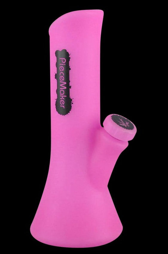Front view of the PieceMaker Water Pipe - Kali, showing a sleek, curved design in a studio lighting setup.
