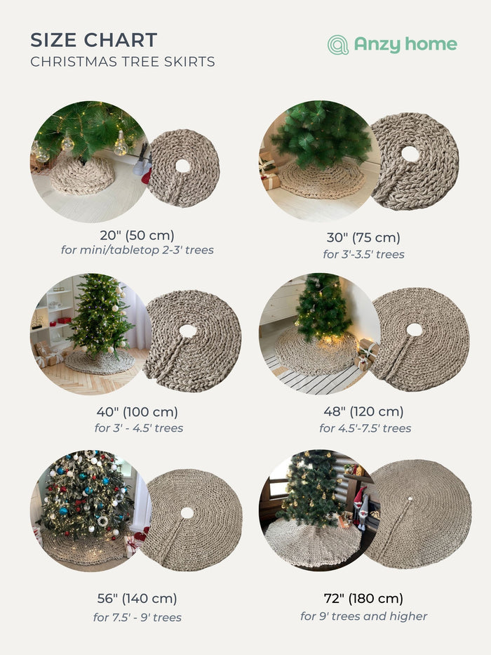 Pink Chunky-Knitted Christmas Tree Skirt | US Stock