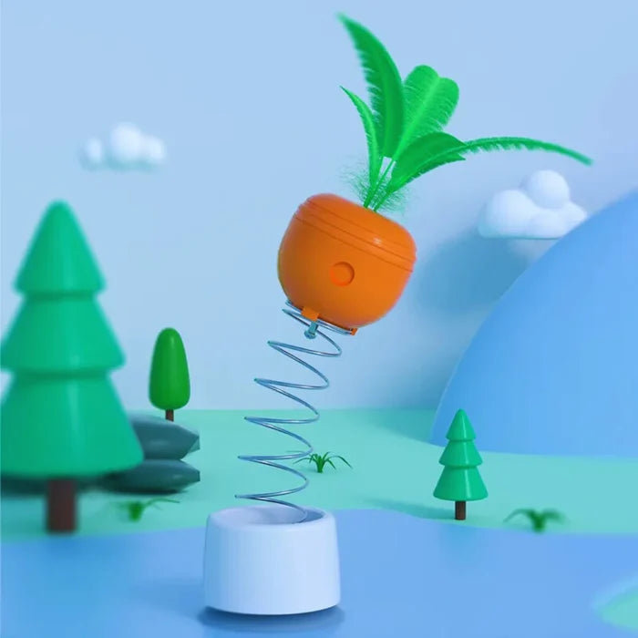 PlayInstinct – Intelligent Cat Toy with Feathers & Treat Dispenser