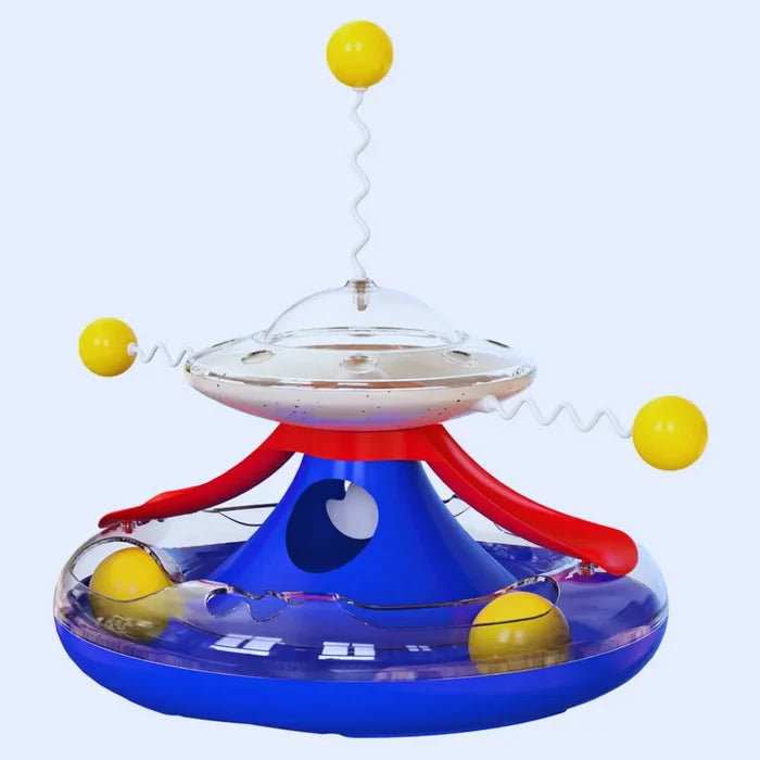 PlayUFO – Interactive Cat Toy with Feather & Ball