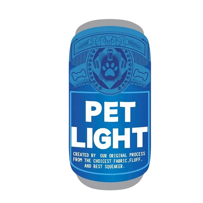 Plush Dog Wine & Beer Bottle Chew Toy