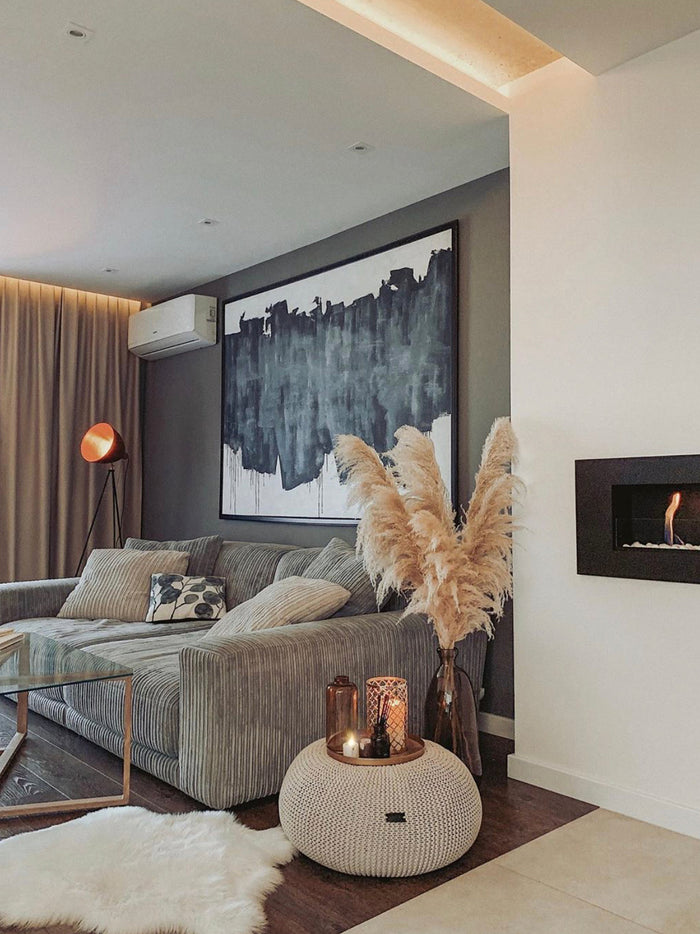 Скандинавський в'язаний пуф Anzy Home