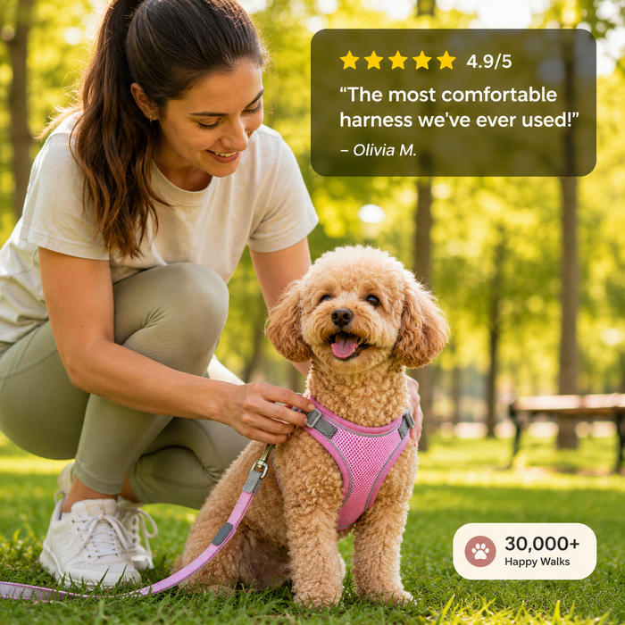 PuppyFlex Adjustable Harness & Leash Set