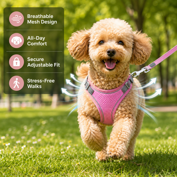 PuppyFlex Adjustable Harness & Leash Set