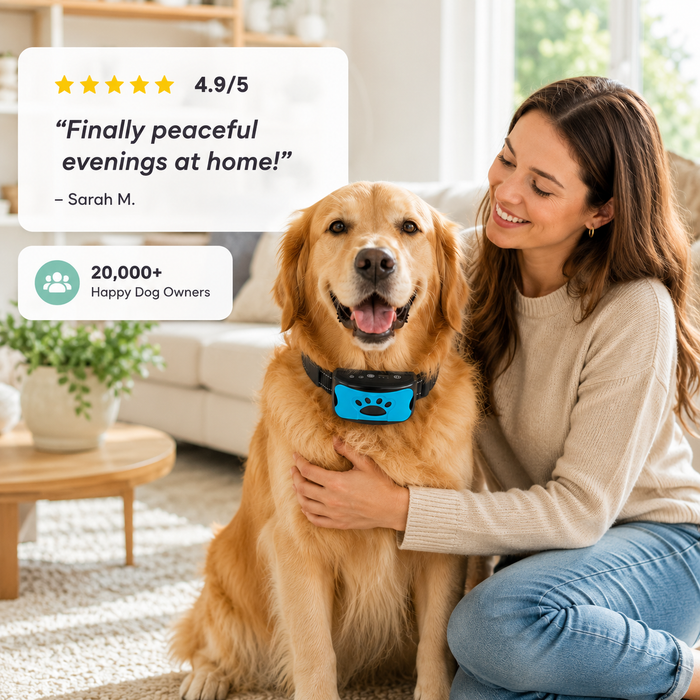QuietPaws Gentle Anti-Bark Dog Collar