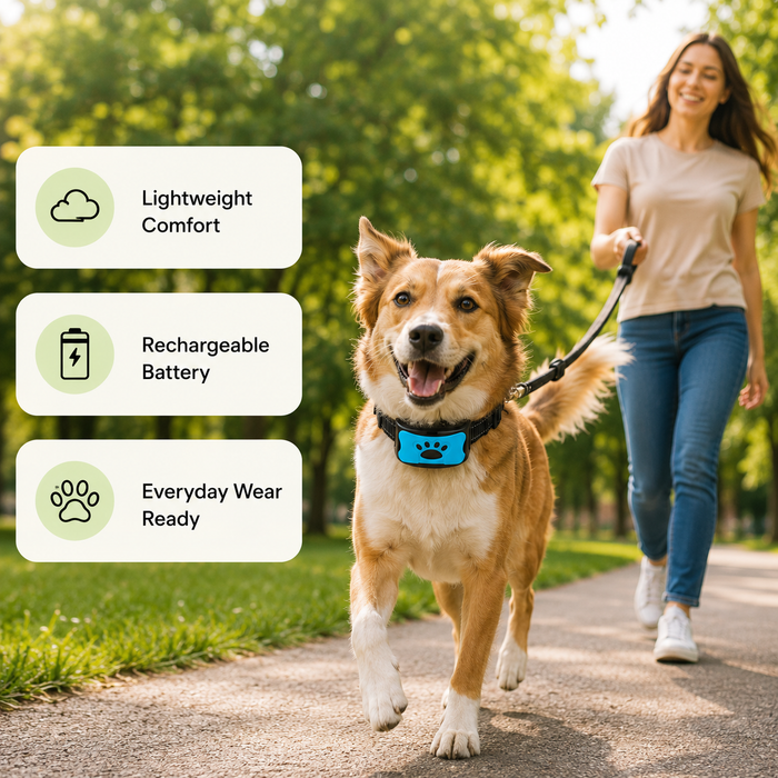 QuietPaws Gentle Anti-Bark Dog Collar
