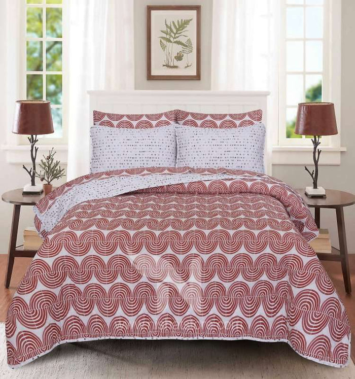 Quilted Comforter Set 6 Pcs Design 890 - Nishat Creative Store