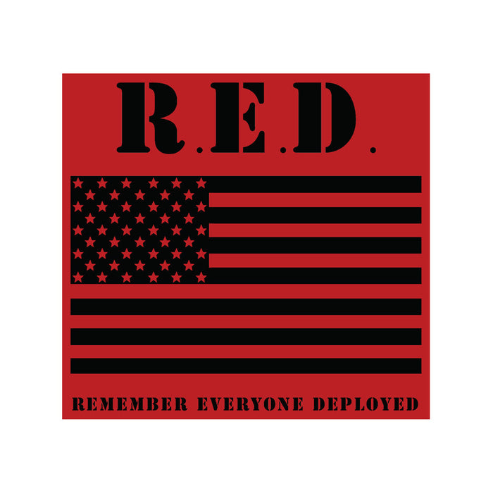 RED Friday Flag Sticker Stickers and Decals BP-1331