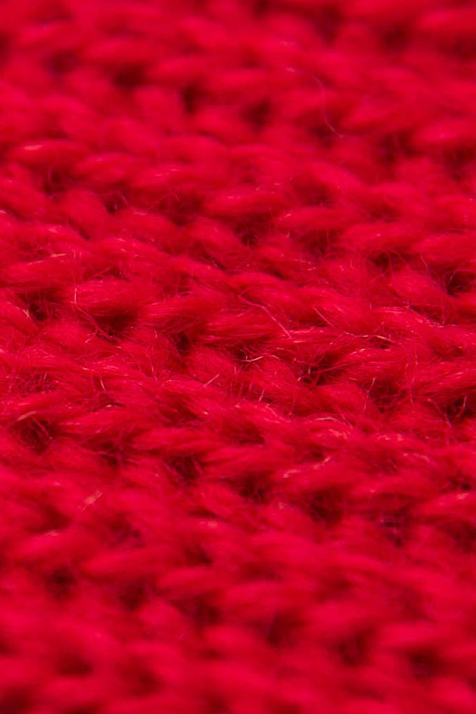 Red Knitted Scarf