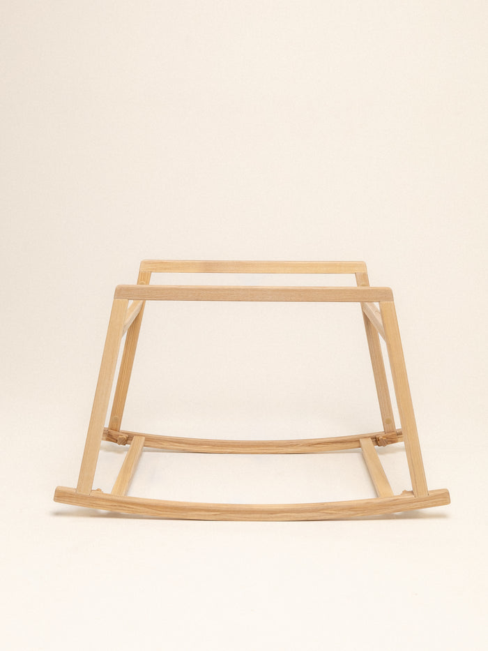 Natural wooden rocking stand for an XL Moses basket – Anzy Home