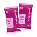 Two packages of 'goodwipes' down there wipes on a white background