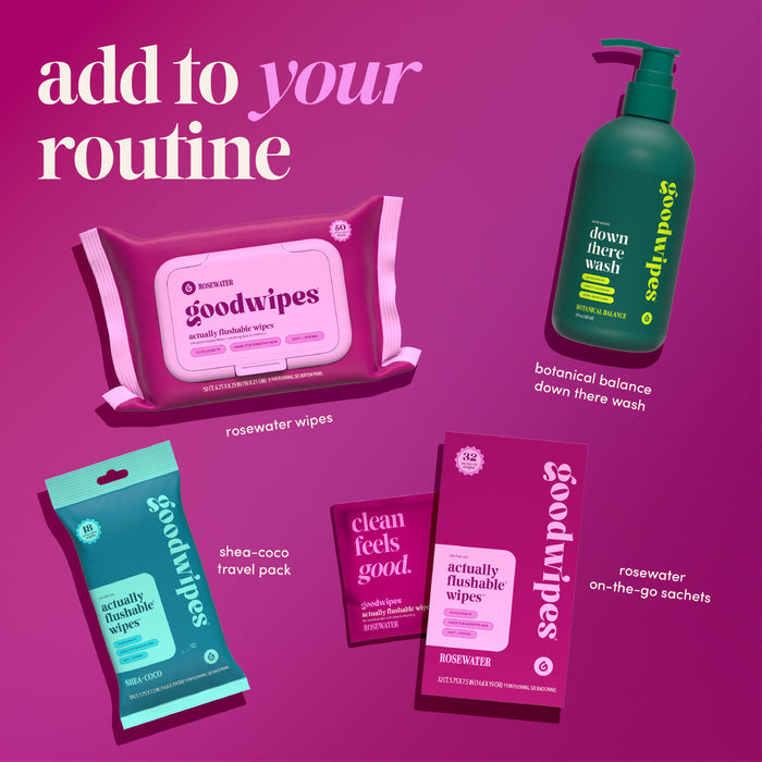 Rosewater goodwipes