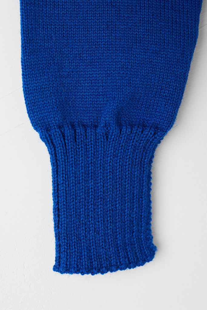 Royal blue off shoulder Guernsey Jumper