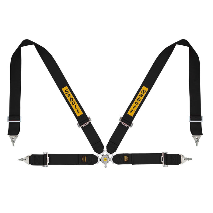 Sabelt 4-Point Steel Harness – 3" Shoulder / Lap Belts (Pull-Up)