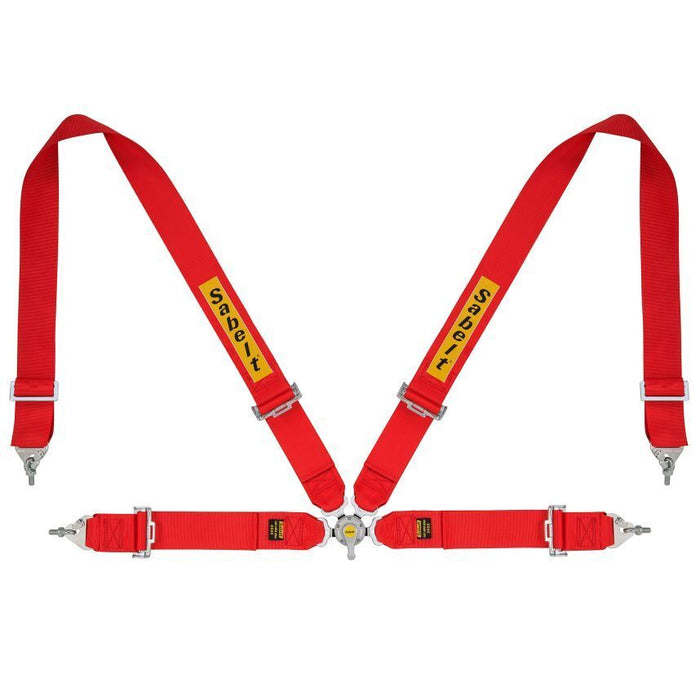 Sabelt 4-Point Steel Harness – 3" Shoulder / Lap Belts (Pull-Up)