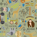 Safari Adventure Greetings Words Olive 12952-47