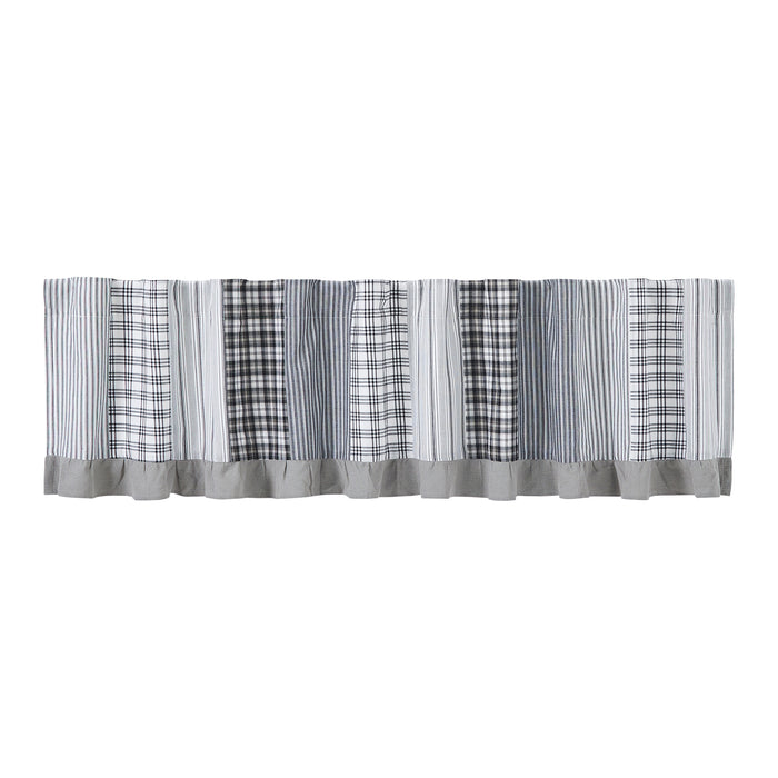 Sawyer Mill Black Patchwork Valance 19x90