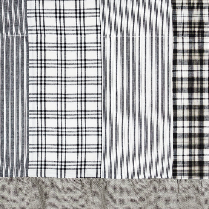Sawyer Mill Black Patchwork Valance 19x90