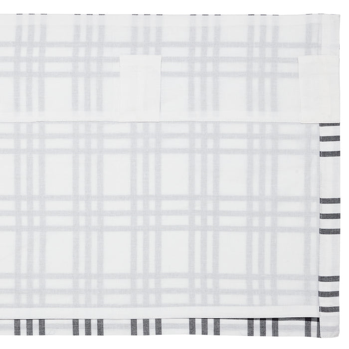 Sawyer Mill Black Plaid Balloon Valance 15x60