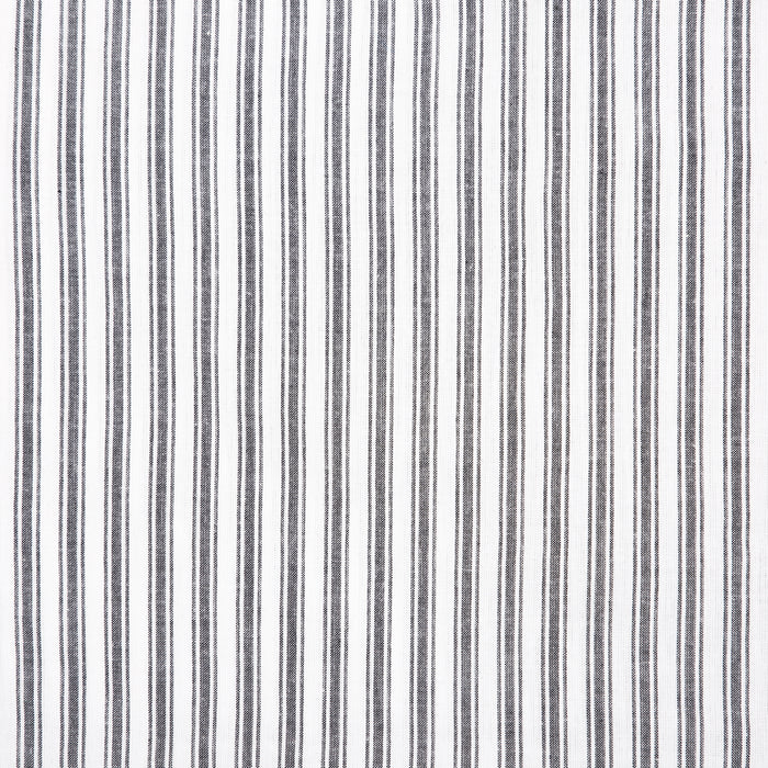 Sawyer Mill Black Ruffled Ticking Stripe King Pillow Case Set of 2 21x36+4