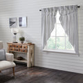 Sawyer Mill Black Ticking Stripe Prairie Short Panel Set of 2 63x36x18