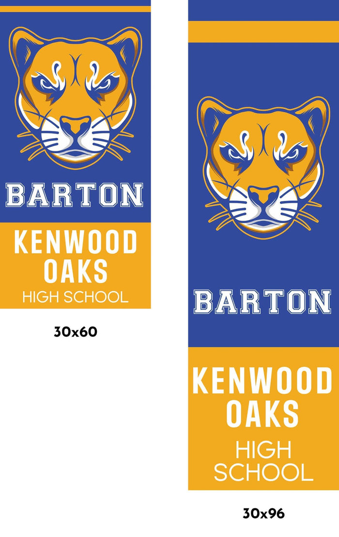 School Name with Logo Single Vinyl Banner Dekra-Lite