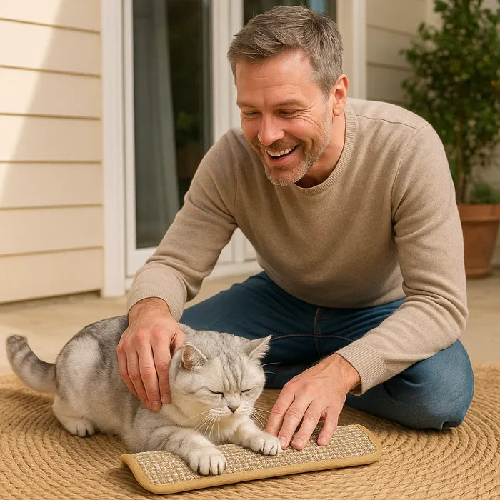 Scratch & Purr – Hemp Cat Scratching Pad with Catnip