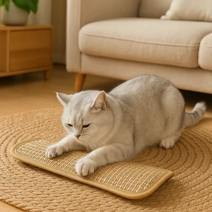 Scratch & Purr – Hemp Cat Scratching Pad with Catnip