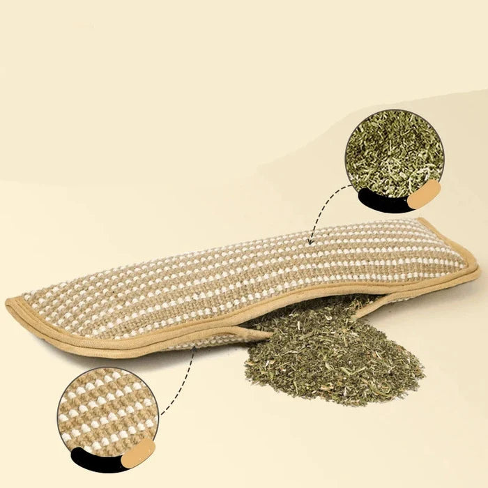 Scratch & Purr – Hemp Cat Scratching Pad with Catnip