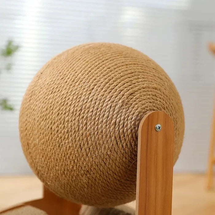 ScratchSphere 2-in-1 Cat Scratching Ball & Wood Scratcher