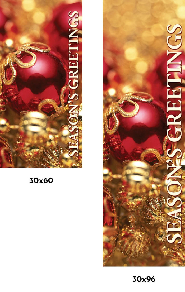 Season's Greetings Single Vinyl Banner Dekra-Lite