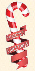 Shiny Candy Cane Single Vinyl Banner Dekra-Lite