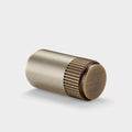 Silver Brass Linear Cylinder Pulls With Tip in Antique