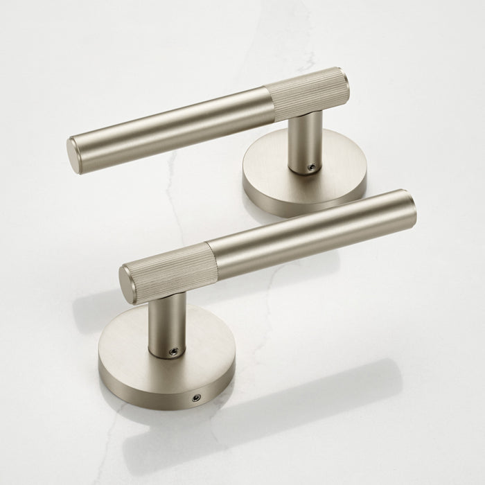 Silver Linear Lever Handle with Tip in Silver
