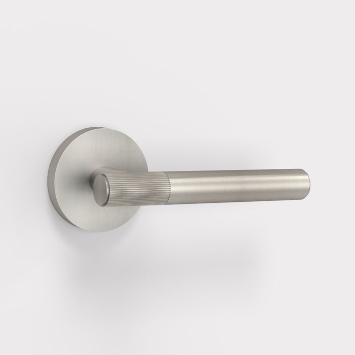 Silver Linear Lever Handle with Tip in Silver – product view 3