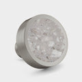 Silver & Terrazzo Round Door Knobs in Grey