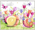 Sloane The Snail - Play Mat Panel by Susy Bee Fabrics  SB20412-100 White