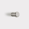 Small Brass Coat Hook in Silver