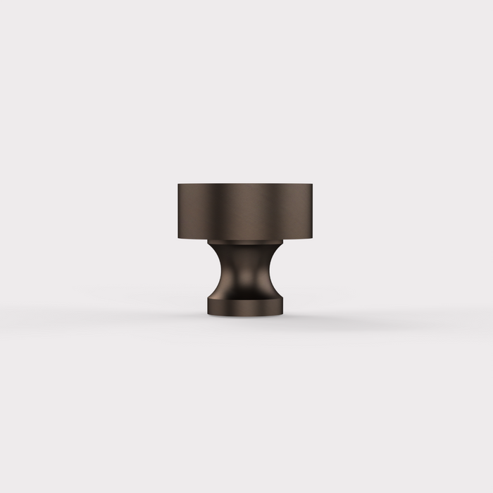 Small Round Brass Door Knobs in Bronze – product view 2