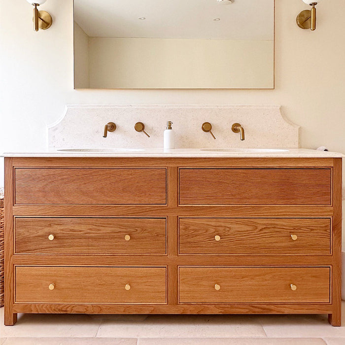 Small Round Brass Door Knobs in Gold – product view 6