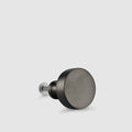 Small Round Brass Door Knobs in Gunmetal