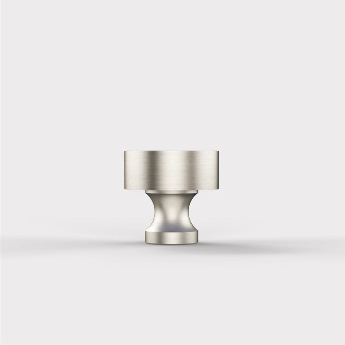 Small Round Brass Door Knobs in Silver – product view 2